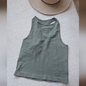 Free People Green Crop Top